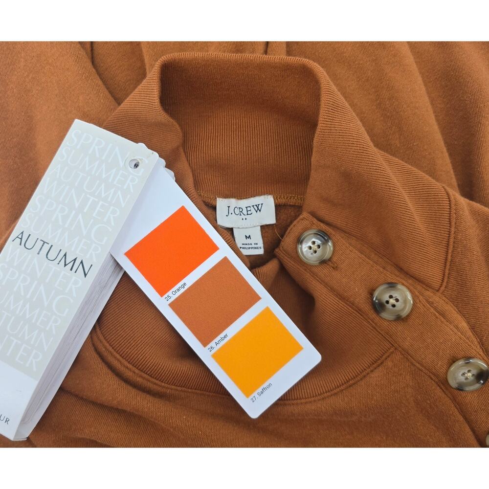 J Crew Wide Button Mockneck Pullover - image 4